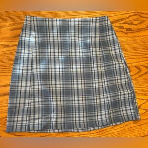 Elegant Plaid Pencil Skirt